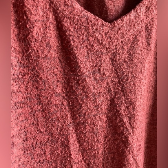 Melrose and Market - Textured Maroon Drop shoulder Top - Picture 7 of 9